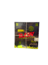 RAW Natural Unrefined Rolling Papers King Slim Size 50 Packs Per Box 32 Leaves Per Pack